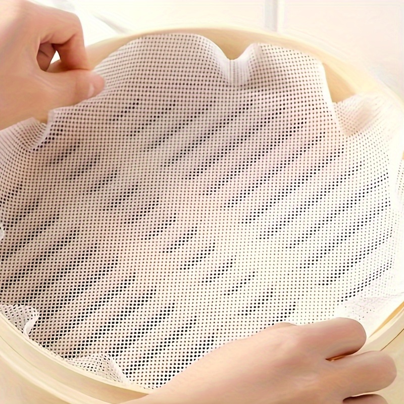 

10pcs Silicone Steaming Mesh Pads, Non-stick, Reusable Steamer Mat Set For Cooking, Dumpling Pad, Easy-clean Kitchen Tool