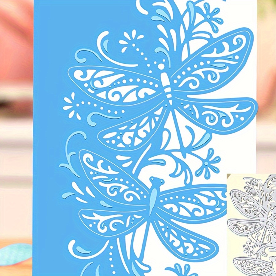 

1pc 2024 Metal Cutting Die Stencil, Dragonfly Cutting Die For Paper Card Making Scrapbooking Diy Cards Photo Album Craft Decorations