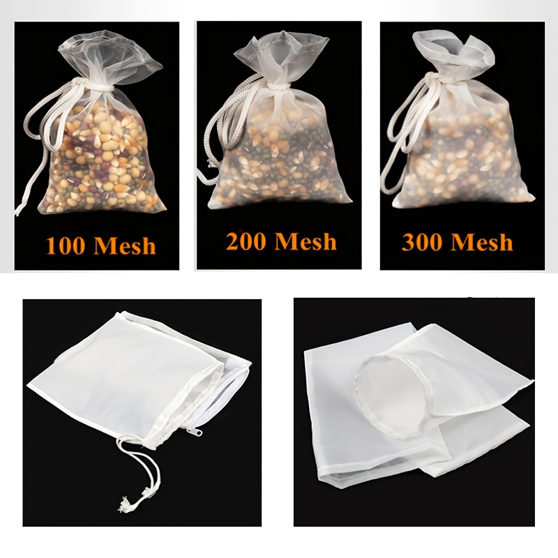 300 Mesh Filter Bag Filtre Alimentaire Nylon Passoire À Vin Sac
