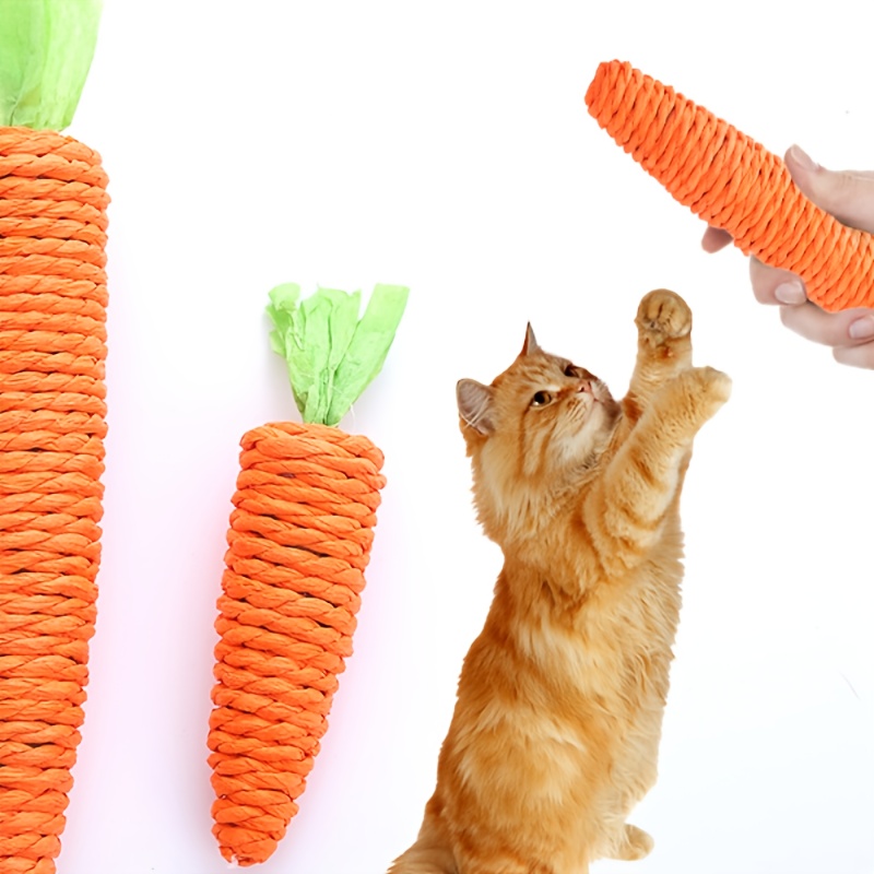 Pet Knot Toy For Dog Cat Carrot Shape Dog Chew Toys Cotton - Temu