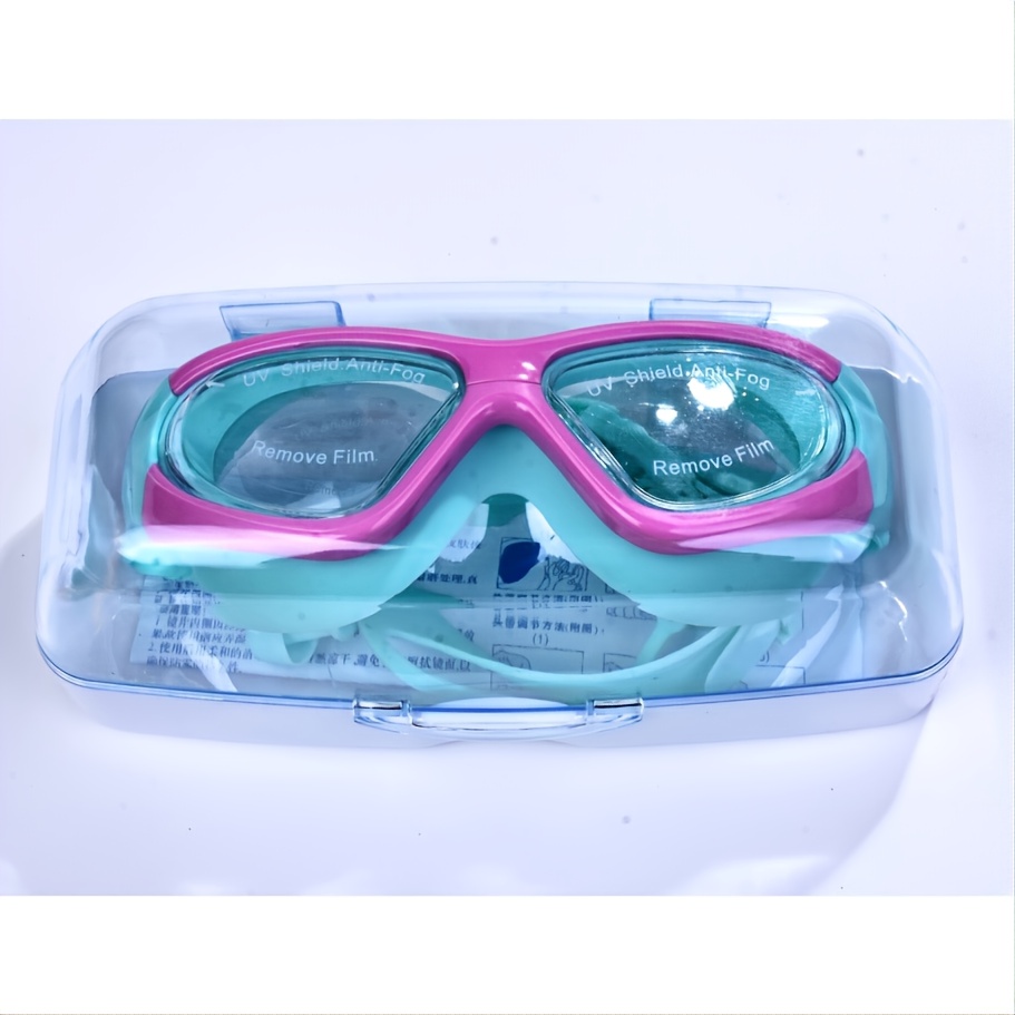 Gafas Natación Marco Grande Transparente Niños 1 Pieza Gafas - Temu