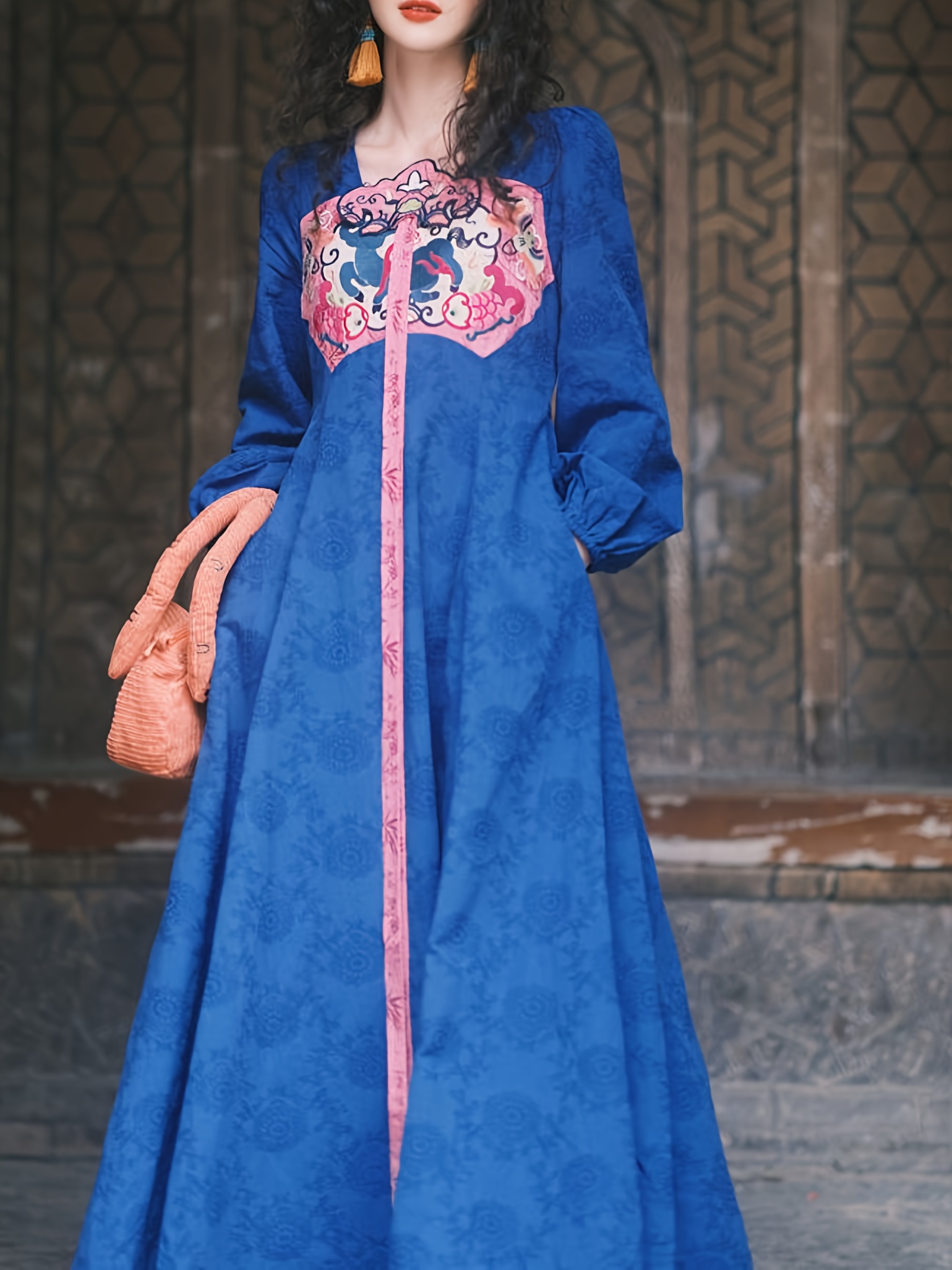 royal blue ethnic dresses