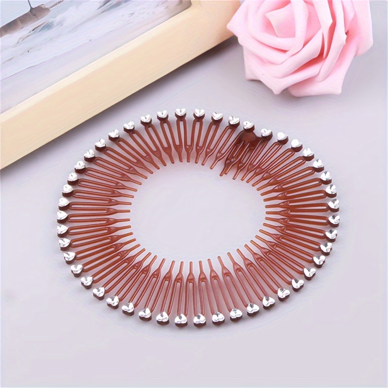 Full Circle Stretch Flexible Comb Teeth Headband Casual Temu