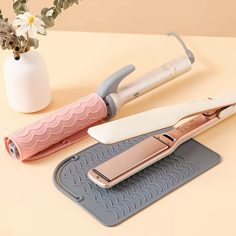 Curler Silicone Mat Heat Resistant Curling Iron Pouch Hair Straightener Pad  Hot Hair Tool