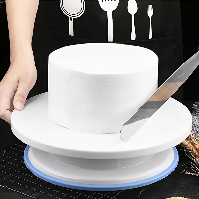 6Pcs/Set Cake Decorating Tools With 1 Rotating Cake Spinner 2 Cake Spatula  3 Icing Smoother Cakes Turntable/Stand - AliExpress