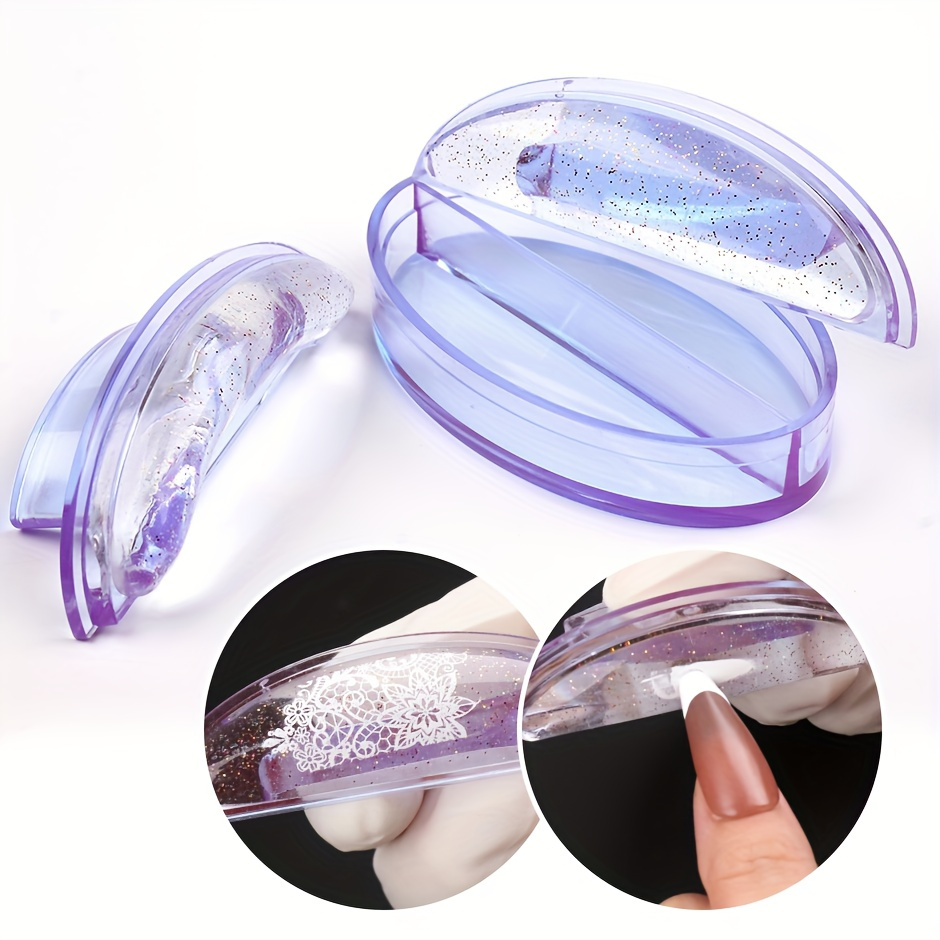 Nail Art Stamper Clear Silicone Nail Stamping Stamper - Temu