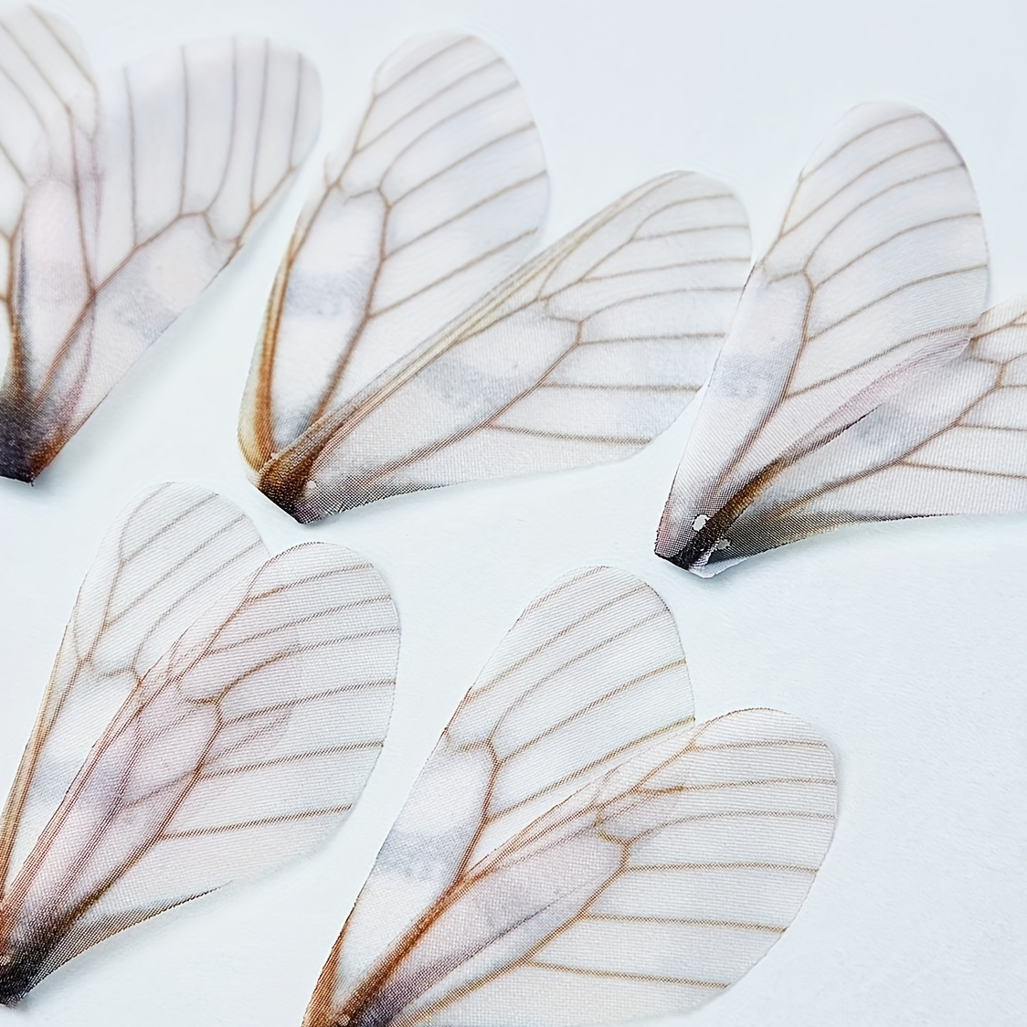 50pcs Translucent Dragonfly Wings Pendant Charms For Diy Earrings And Crafts, Iridescent Pendant Supplies For Jewelry Making, Arts & Crafts Accessories