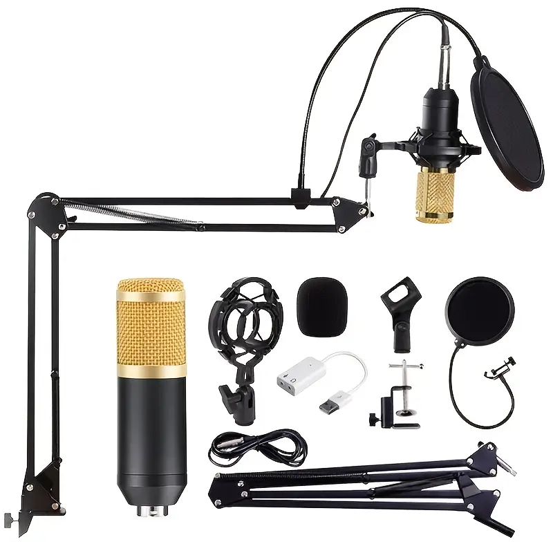 Bm 800 Wired Condenser Microphone Singing Game Chat - Temu