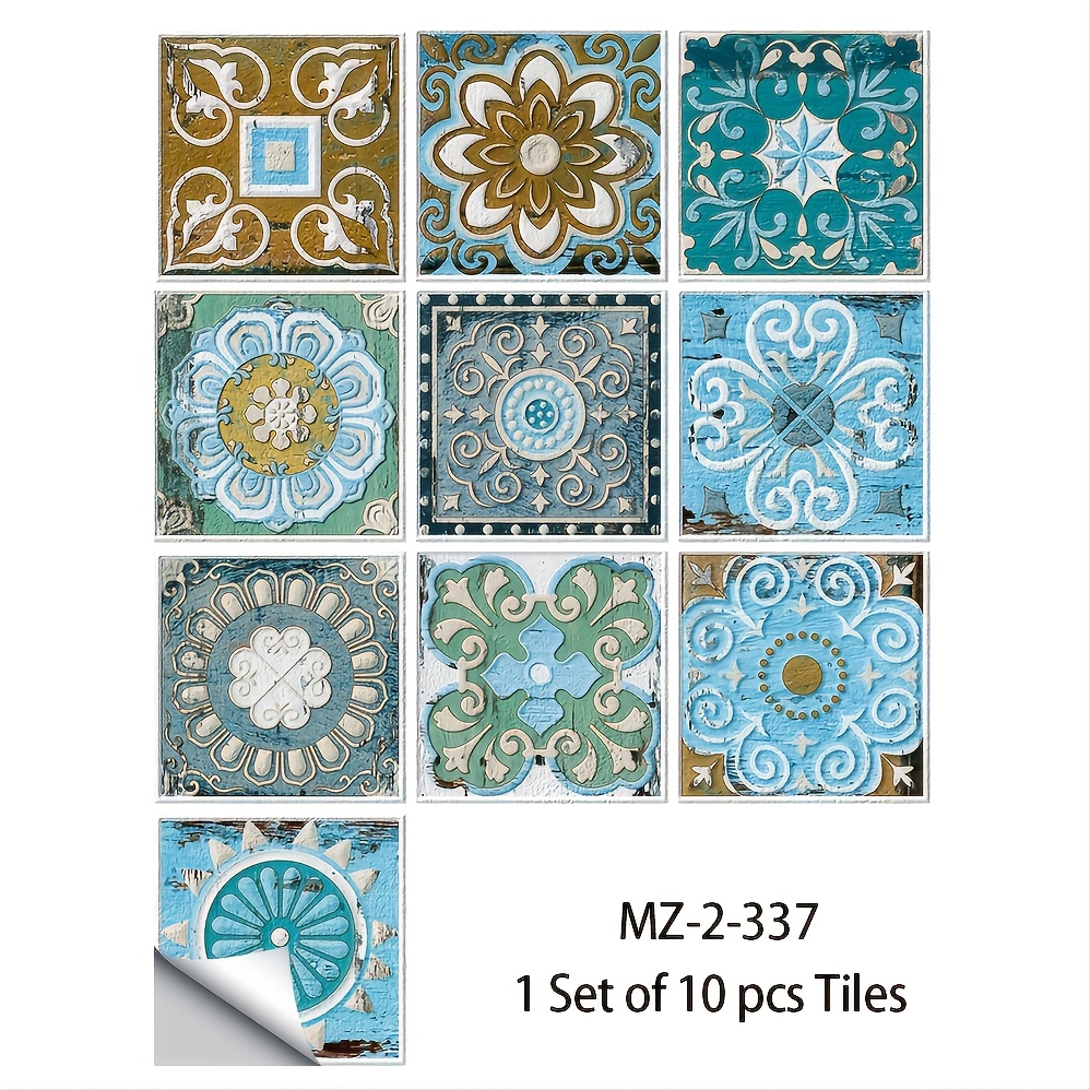 Adesivi Murali Cucina Mandala Boho Colorato Piastrelle Adesive Cucina Bagno  Impermeabile Piastrelle Adesive Resistente al Calore Mattonelle Adesive  Adesivi Murali Adesivi per scale 10x10x10pcs : : Casa e cucina