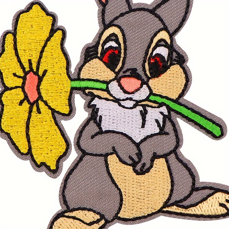 

Cute Cartoon Iron-on Embroidered Patch - Diy For Clothing, Backpacks & Hats