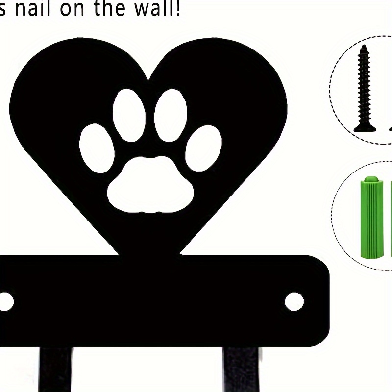 

1pc Paw Metal Wall Hooks, Stylish Space-saving Decor Coat And Accessory Organizer, Easy-to-install, Metal , No Electricity Needed