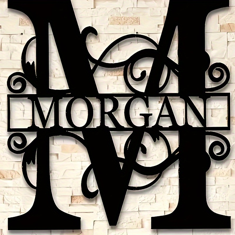 

Customizable Metal Letter Sign - Personalized Name Wall Art, Rustic Home Decor, Weatherproof & Durable - Unique Gift Idea For Friends & Family