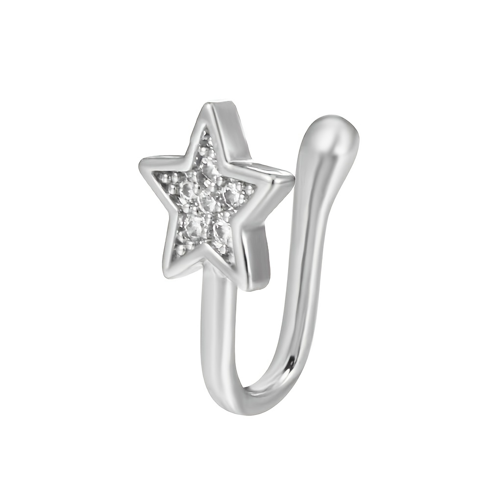 Quartz Star Rhinestone Nose Clip