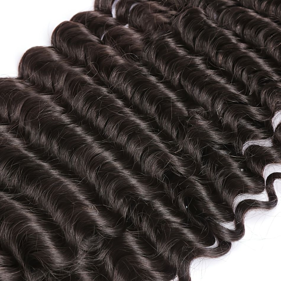 Brazilian Hair Weave Deep Wave Human Hair Bundles Weave Bundles 28 30 32  Inch Bundle Curly Hair Extensions For Black Women | Shop The Latest Trends  | Temu
