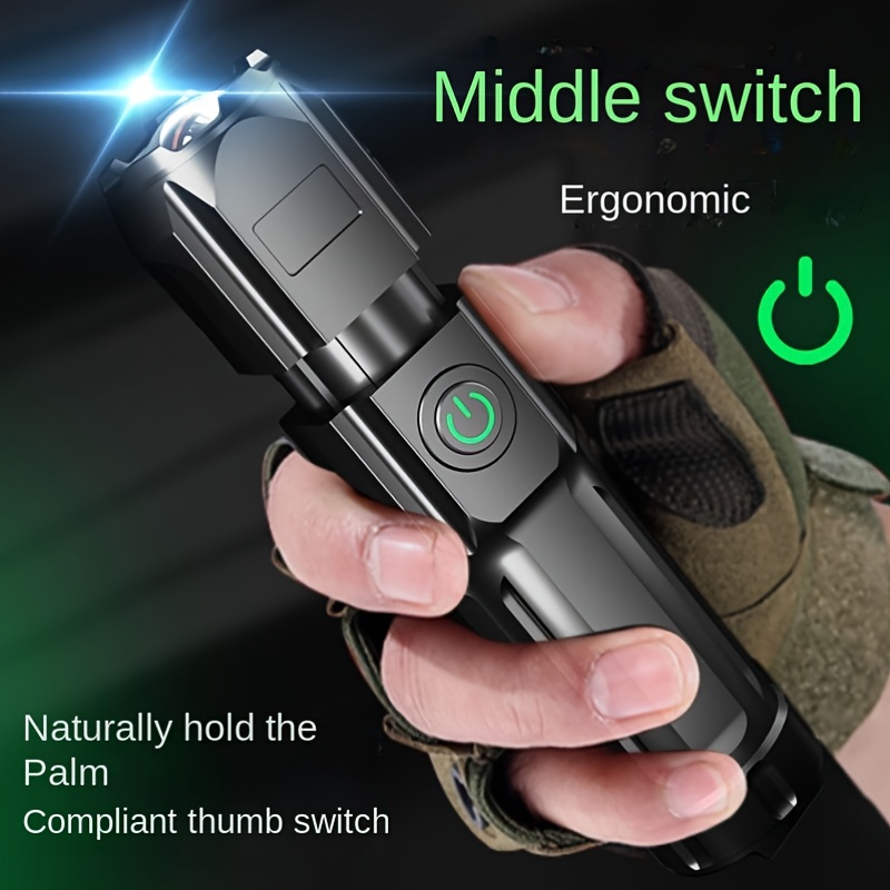 usb rechargeable edc flashlight