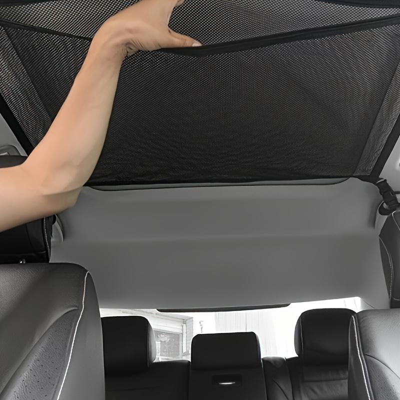 

To Maximize Your Car Internal Storage With 1pc Breathable Mesh Roof Mesh Storage Bag