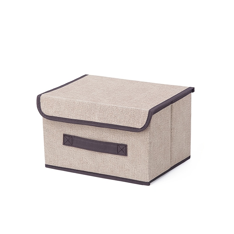 Foldable Cloth Storage Box with Cover Dust-proof Multipurpose