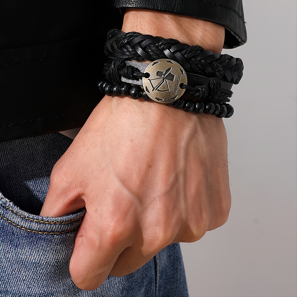 Leather Cuff Wrap Bracelet Leather Bracelet Adjustable 