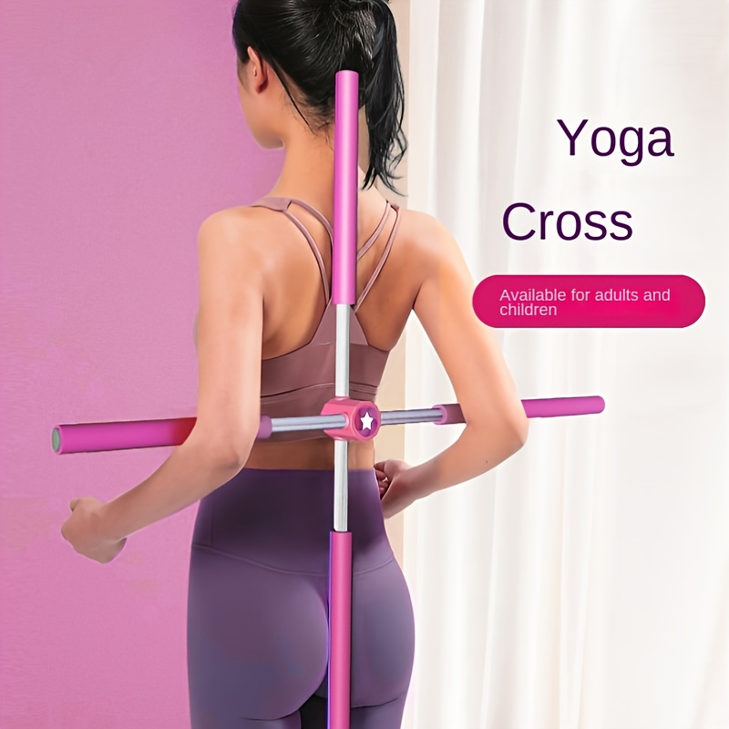 Yoga Sticks, Posture Corrector - Retractable Design For Humpback Correction  & Body Stretching - Enhance Posture Flexibility And Correct Hunchback