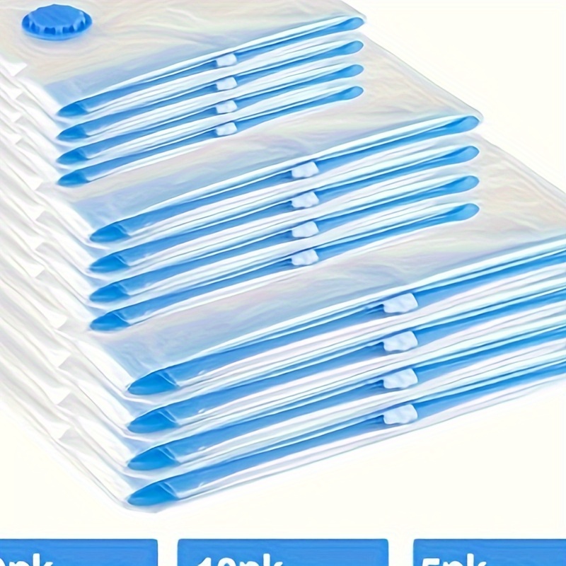 

10pcs Vacuum Storage Bag, Portable Plastic Travel Bag Clothes Storage Bag, For Blankets, Bedding, Clothes, Quilts, Duvets, Ideal Home Supplies, Storage Essentials