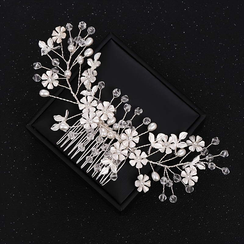 Crystal Flower Bridal Hair Comb Wedding Hair Accessories