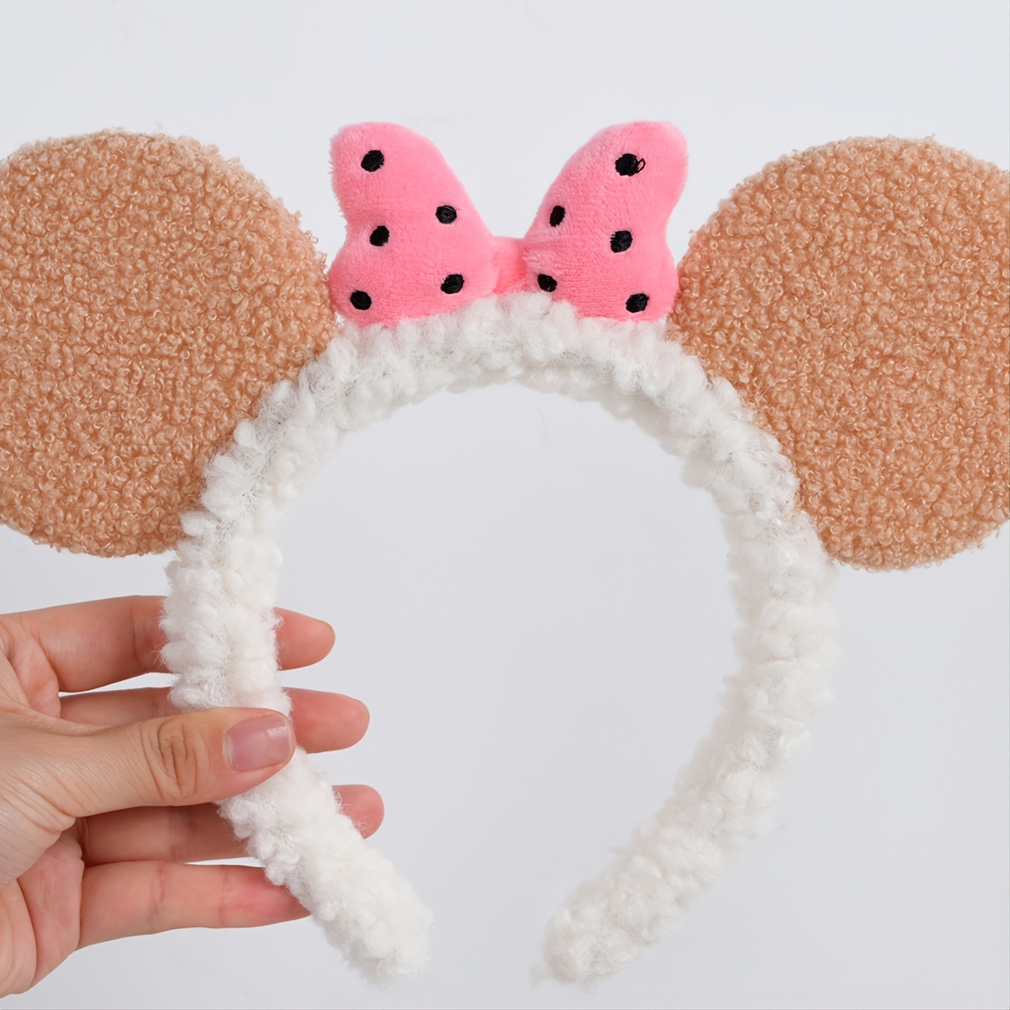 Mouse Ears Headband Flower Hair Hoops for Party Makeup