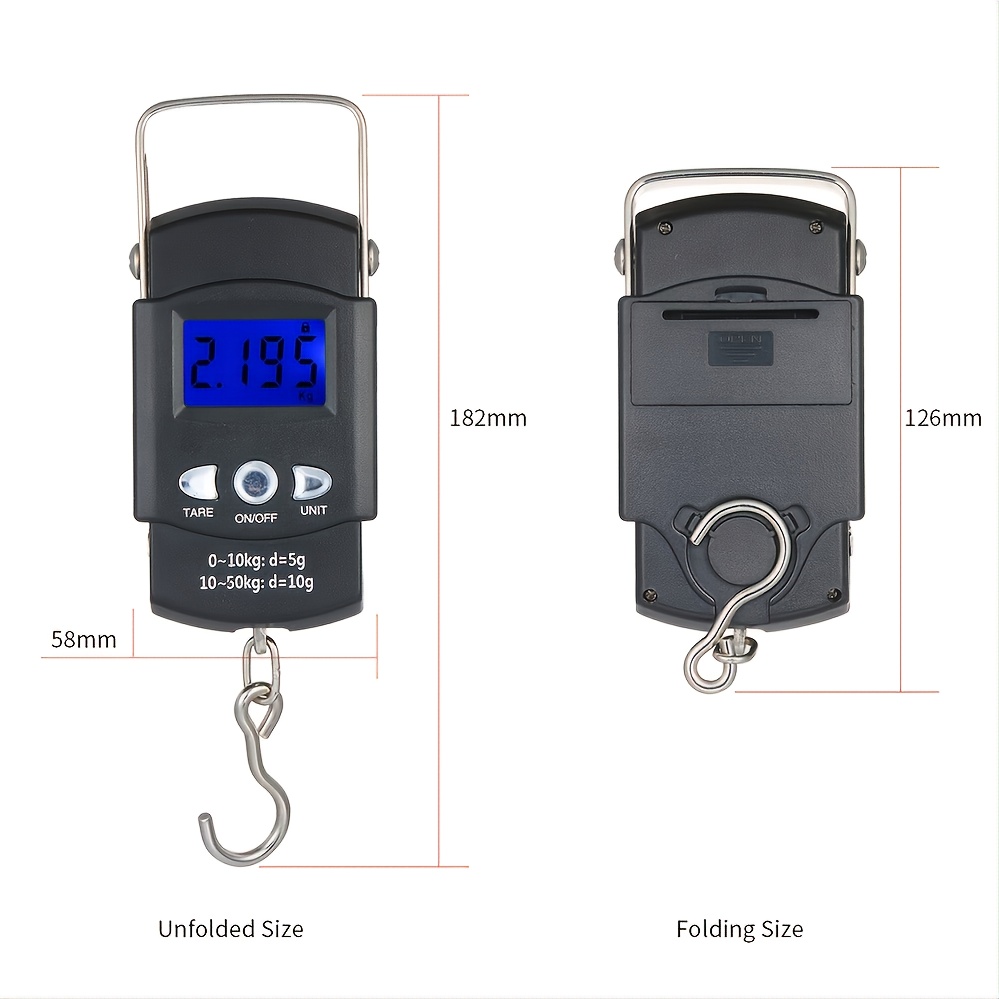 Goxawee Portable Luggage Scale Digital Precise Mini Fish - Temu