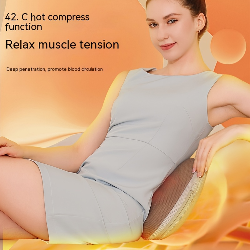 Back And Neck Massager With Heat, 3d Deep Tissue Shiatsu Massage Pillow For  Chair, Car And Muscle Massage On Whole Body, Shoulders, Calf, Foot, Legs,  Arms (cordless) - Temu