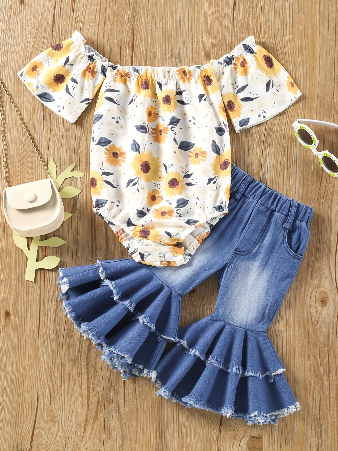 Denim Baby Clothes - Temu