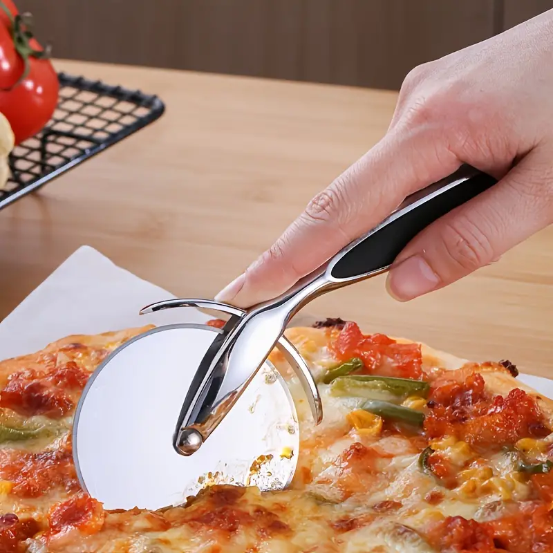 Pizza Cutter Wheel, Super Sharp Stainless Steel Pasta Slicer, Easy