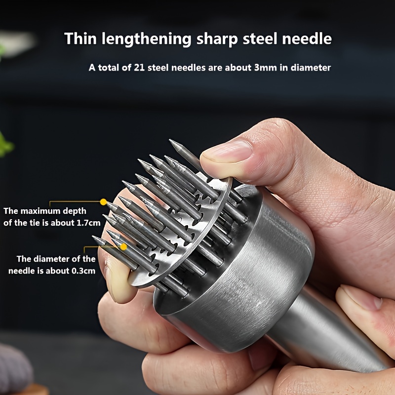 Stainless Steel Meat Tenderizer, Stainless Steel Meat Needle, Pork