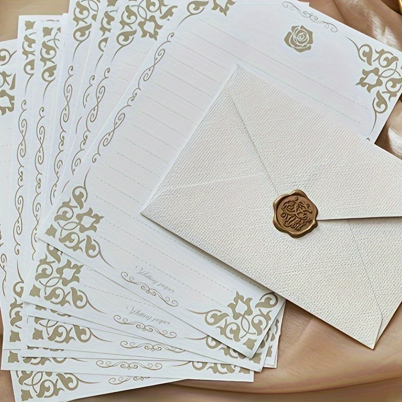 

16pcs/set Thank You Cards With Envelopes And Stickers, Vintage Style, Thank You Notes, Perfect For Weddings, Bridal/baby Showers, Teachers, Graduations