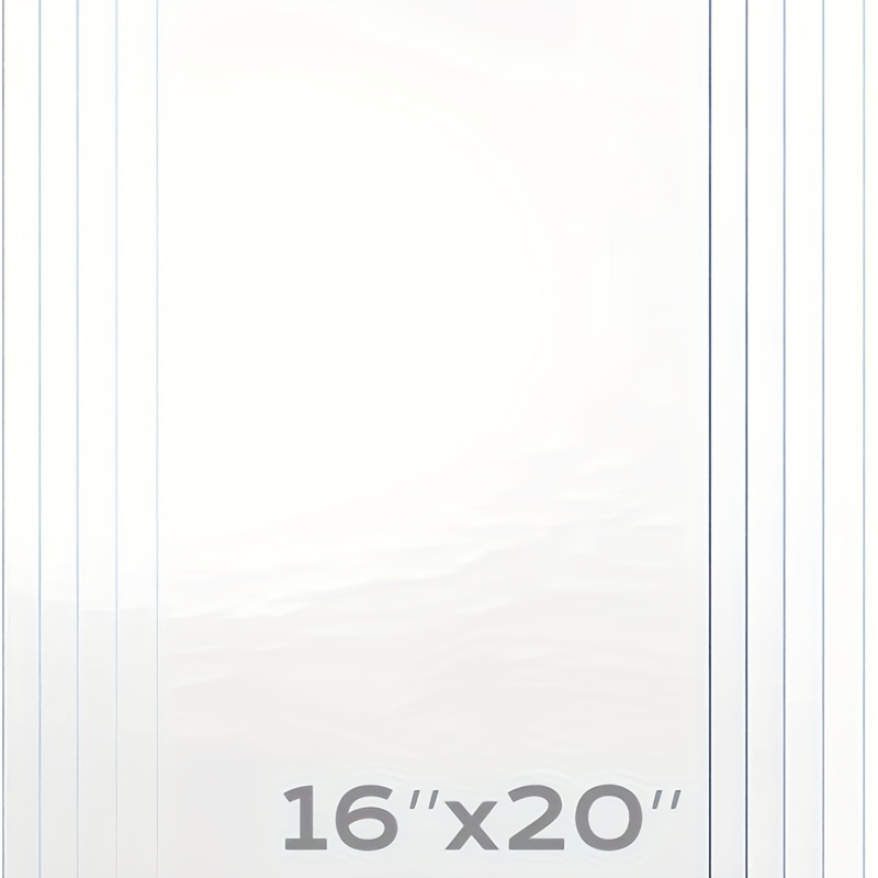 

16x20 Inch Pet Plastic Sheet 3-pack, Clear Acrylic Panels For Crafting, Picture Frame Glass Replacement, Blank Signs, Diy Projects - Flexible, Cuttable Material