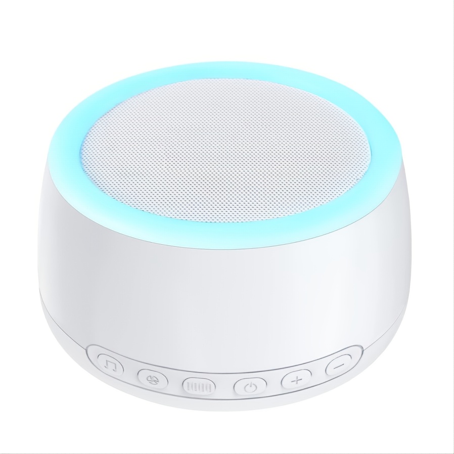 1pc Baby White Noise Machine - 32 Sounds & Colors Lights