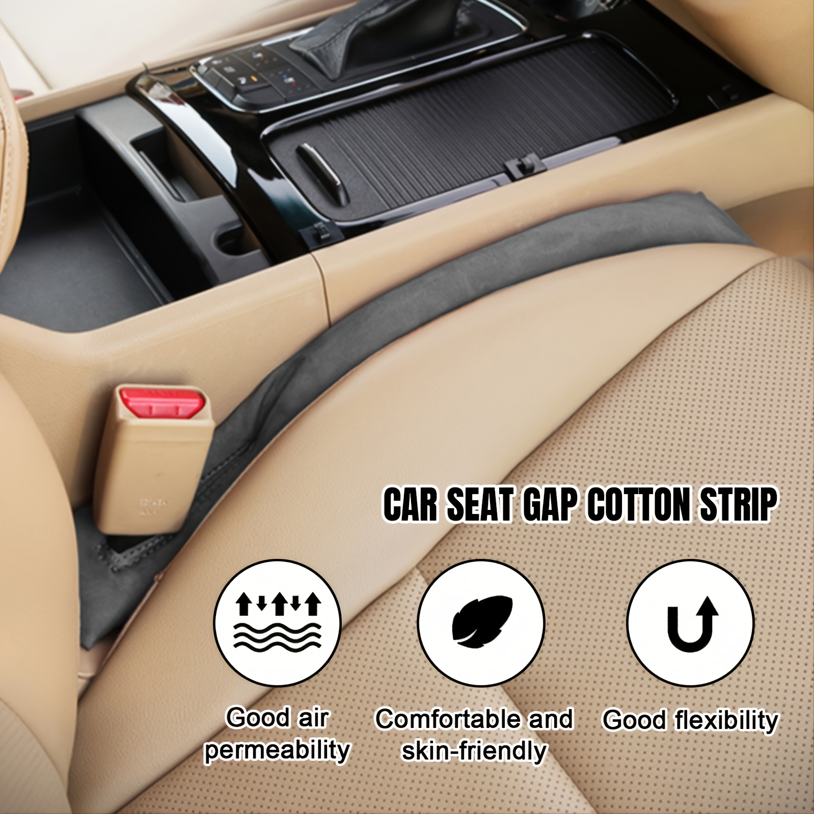 car seat gap strip filler pu seats side plug custom logo wholesale