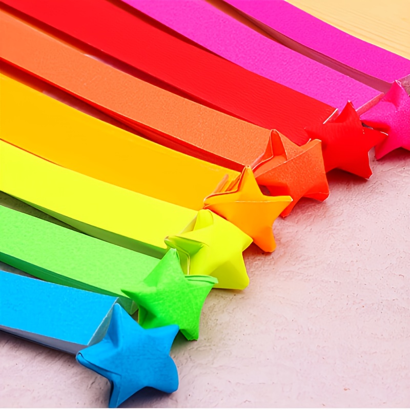 Origami Lucky Star Paper Strips Sweet Hearts Mixed Designs Star Folding DIY  Pack of 80 Strips 