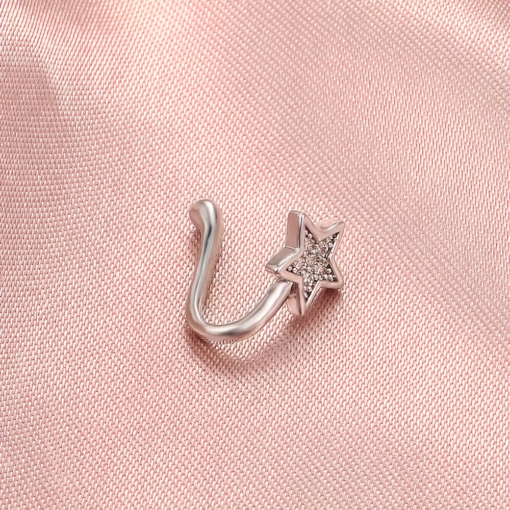 Quartz Star Rhinestone Nose Clip