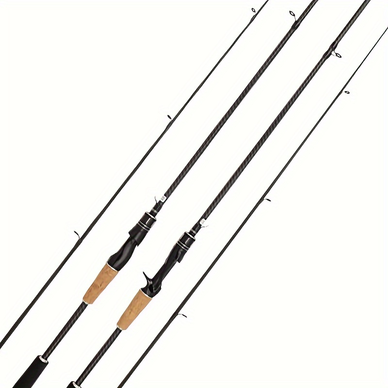 

1pc Carbon Fiber Baitcasting Fishing Rod, 64.96/70.87/82.68inch, Lightweight , Right-handed, Universal 90% Carbon, Wooden Handle, Suitable For Water Bodies, Trolling Rod With Reel