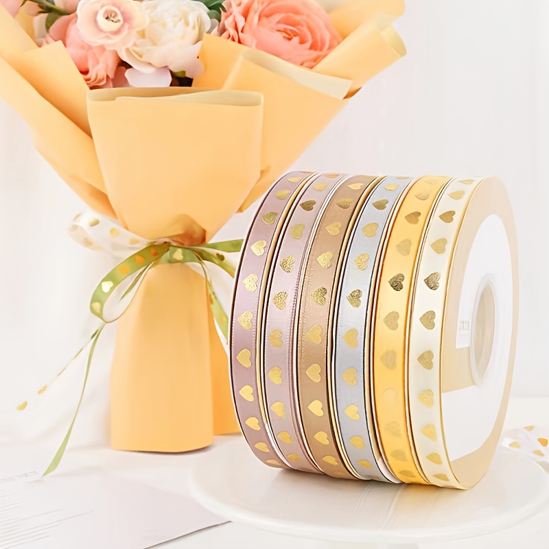 2 Rolls Organza Gift Wrap Ribbon Gold Silver Polyester Satin Ribbon Gift  Wrapping Ornaments Party Favor DIY Craft Supplies