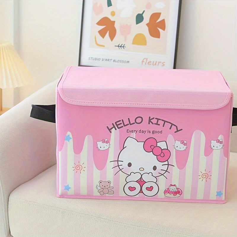 Cartoon Foldable Storage Box Hello Kitty Melody - Temu