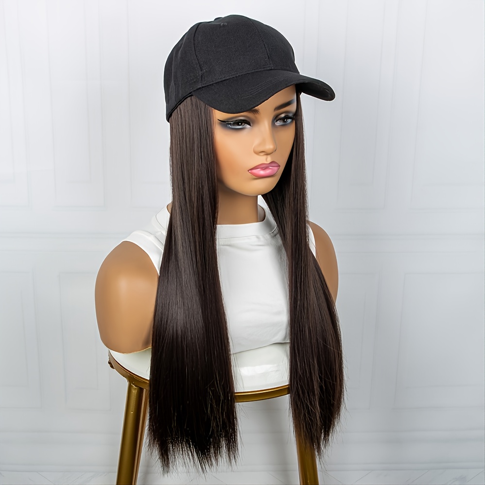 Curly Hat Wigs for Black Women Baseball Cap with Hair Attached for Women  Natural