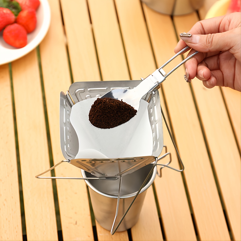stainless steel coffee dripper foldable and portable suitable for outdoor camping check out today s deals now temu