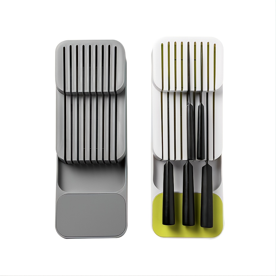 1pc Multi-function Knife Storage Rack, Modern Plastic Knife Block For  Kitchen