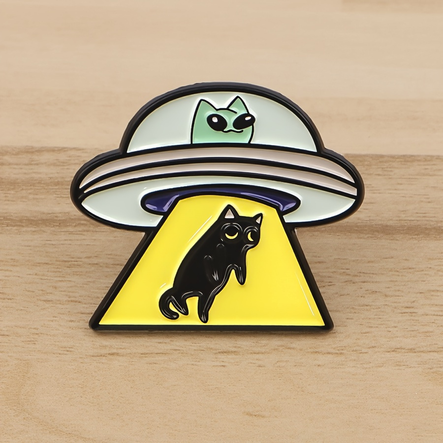 

Cat Enamel Pin, Lapel Brooch, , Novelty For Men, For Backpacks And , Unique