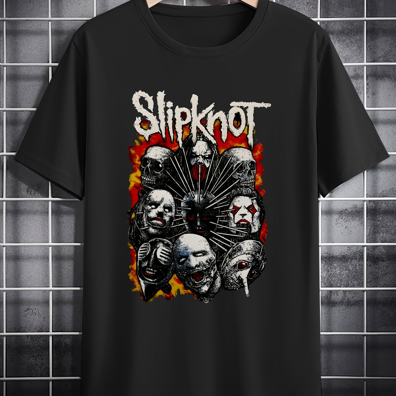 

T- Slipknot, T- décontracté à col rond en , en à , imprimé 3D, hommes, chemise de adultes