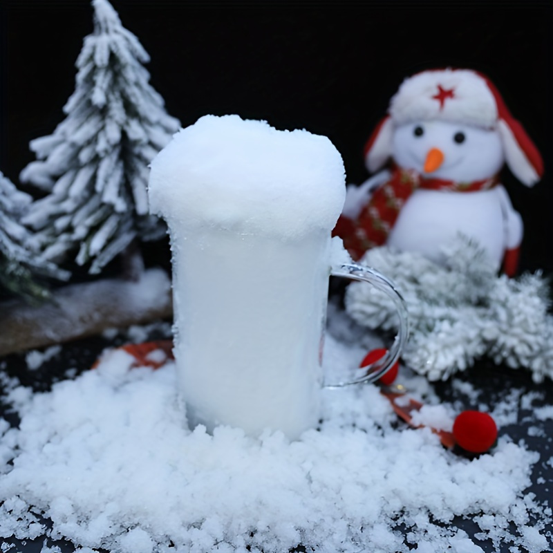 Artificial Snow Expanded Snowflakes New Year And Christmas - Temu