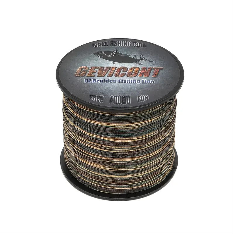 Gevicont Camo Braided Fishing Line Strong Durable Pe Line - Temu