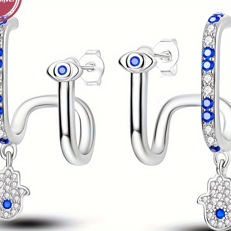 

4.5g 925 Double Layered Ear For Women Accessories Jewelry 1 Of