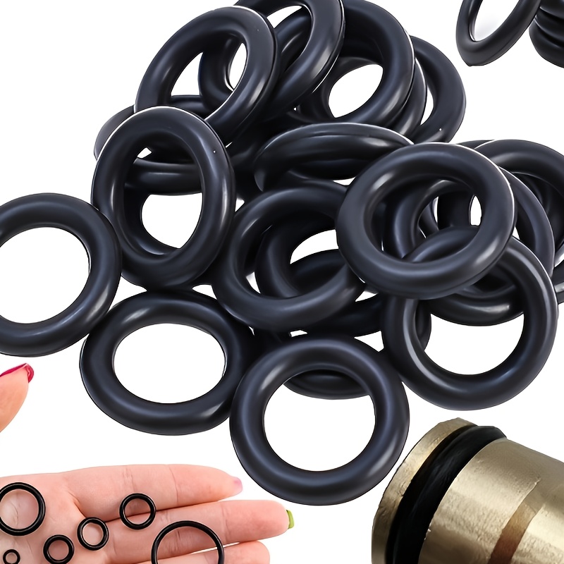 270/225 Pcs O-Ring Assortment Rubber Gaskets Watertightness Rubber Oil  Resistance Sealing O Rings Multi- Size With Plastic Box