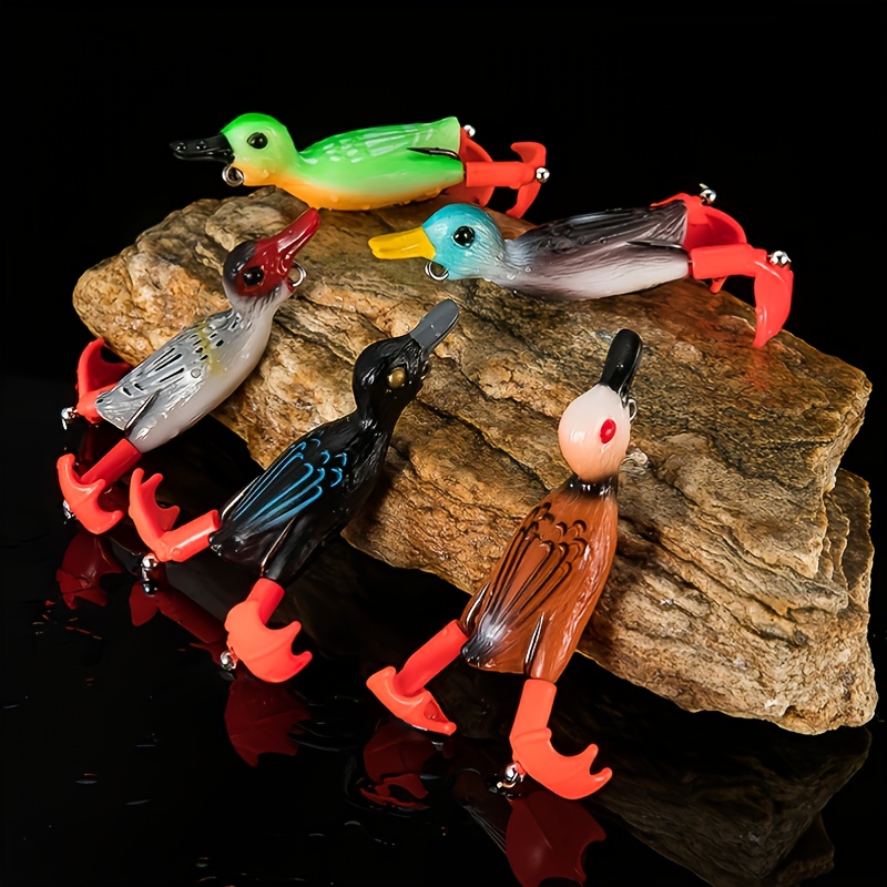 Rotating Leg Soft Fishing Lure Realistic Duck Design - Temu